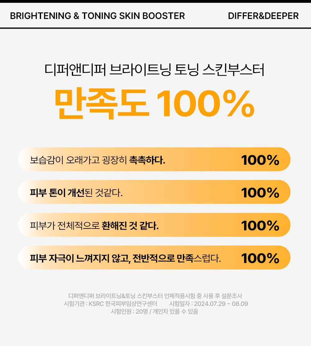 [디퍼앤디퍼]스타터팩 브라이트닝&토닝 스킨 부스터 2ml x 5개
