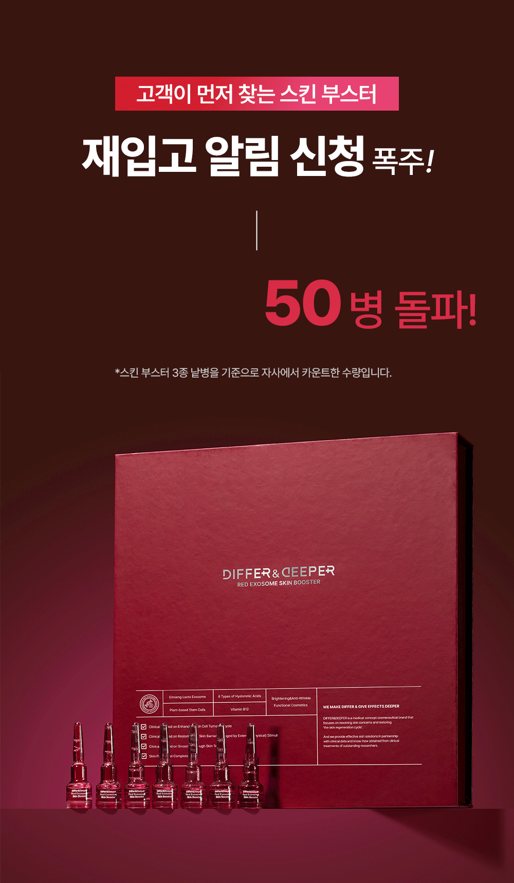 [디퍼앤디퍼]프리미엄 레드 엑소좀 스킨 부스터 2ml x 14개